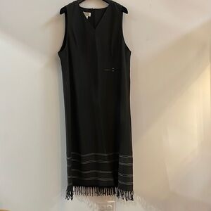 TALBOTS Faux Wrap A-Line Sleeveless Dress